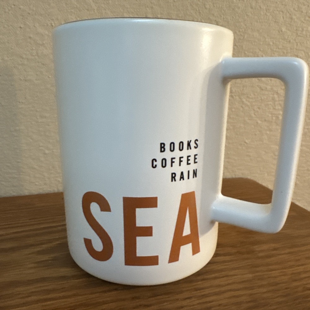 NEW Starbucks Reserve Roastery Seattle Books Coffee Rain 12oz Mug 2021 Design